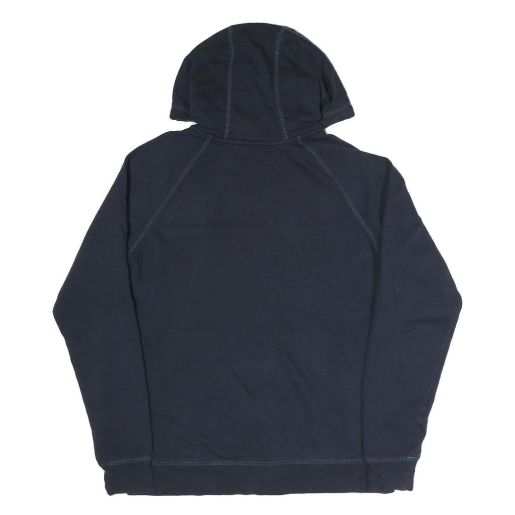 THE NORTH FACE Womens Navy Blue Hoodie L Cotton Blend Full Zip Casual Outdoor