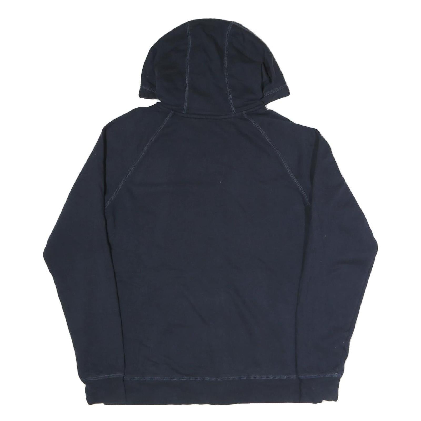 THE NORTH FACE Womens Navy Blue Hoodie L Cotton Blend Full Zip Casual Outdoor