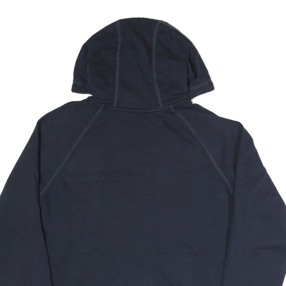 THE NORTH FACE Womens Navy Blue Hoodie L Cotton Blend Full Zip Casual Outdoor