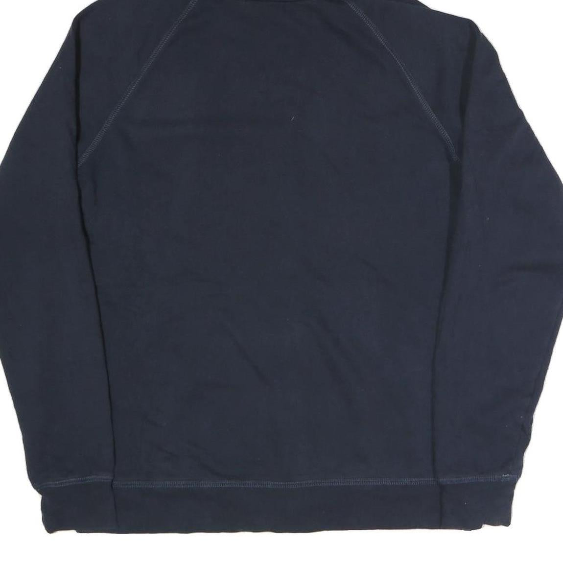 THE NORTH FACE Womens Navy Blue Hoodie L Cotton Blend Full Zip Casual Outdoor