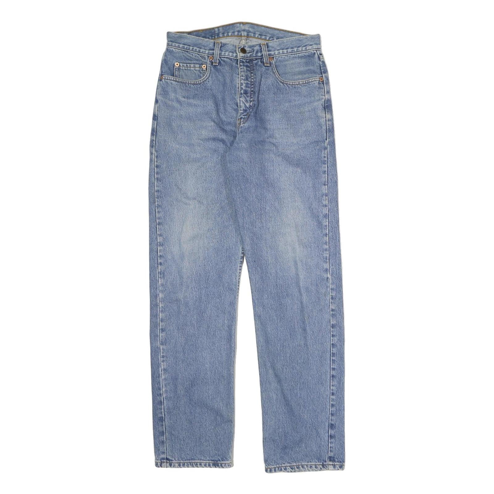 LEVI'S Mens Regular Fit Blue Denim Jeans W30 L31 Classic Cotton Blend Zip