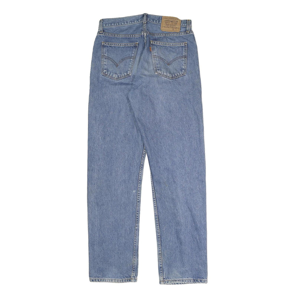 LEVI'S Mens Regular Fit Blue Denim Jeans W30 L31 Classic Cotton Blend Zip