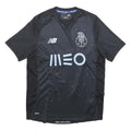 NEW BALANCE FC Porto 2016-17 Mens Black Football Shirt S Short Sleeve Crew Neck