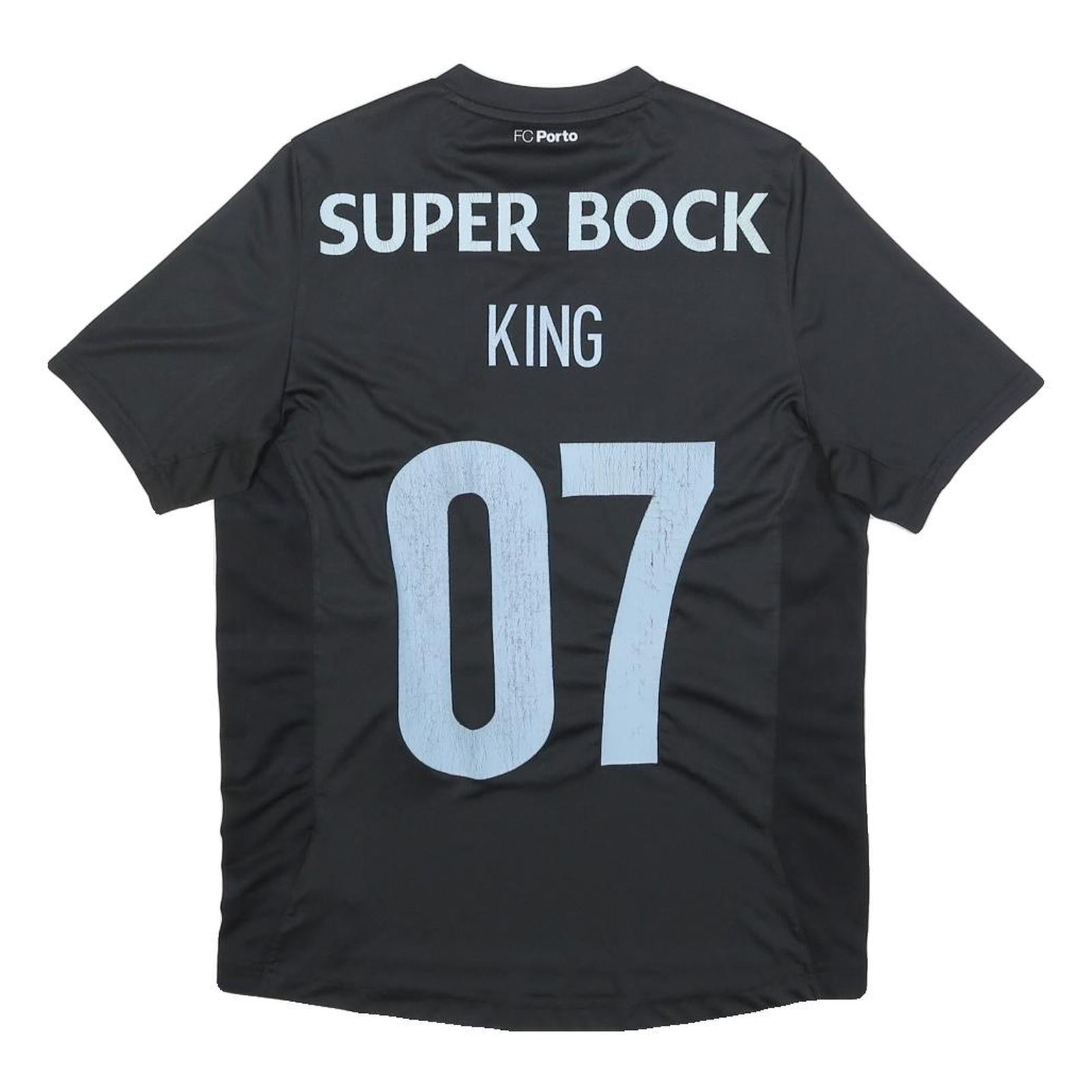 NEW BALANCE FC Porto 2016-17 Mens Black Football Shirt S Short Sleeve Crew Neck