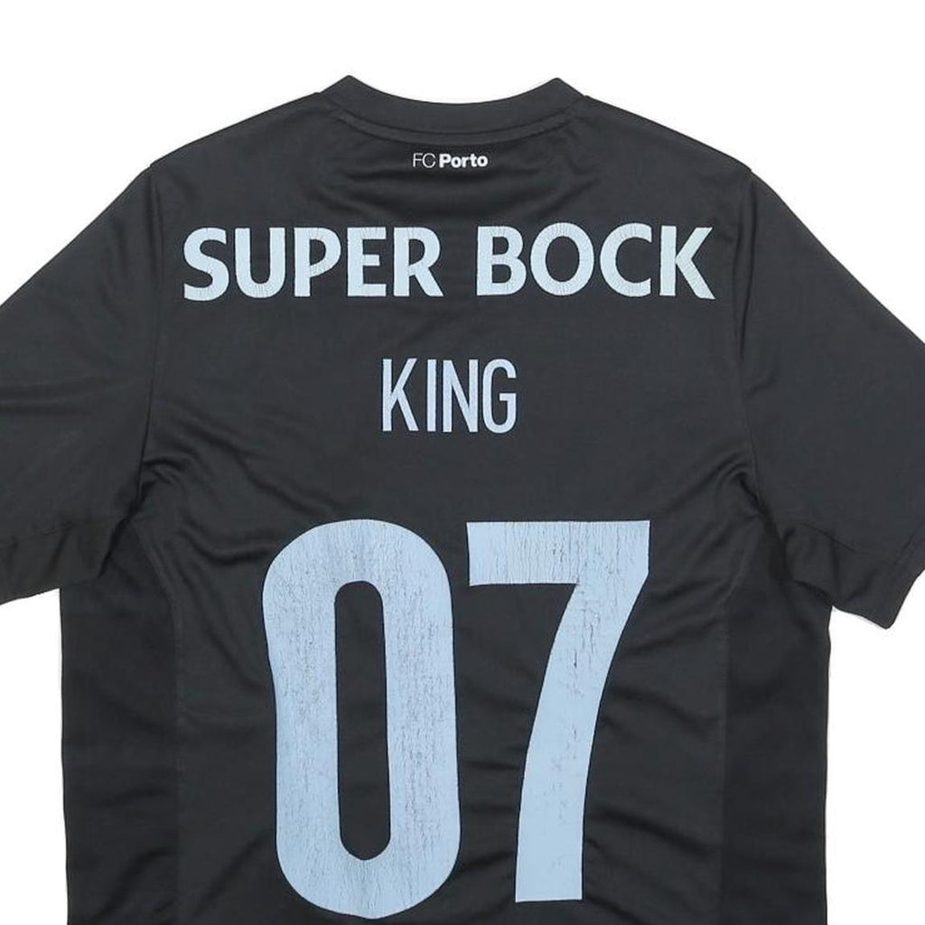 NEW BALANCE FC Porto 2016-17 Mens Black Football Shirt S Short Sleeve Crew Neck