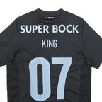 NEW BALANCE FC Porto 2016-17 Mens Black Football Shirt S Short Sleeve Crew Neck