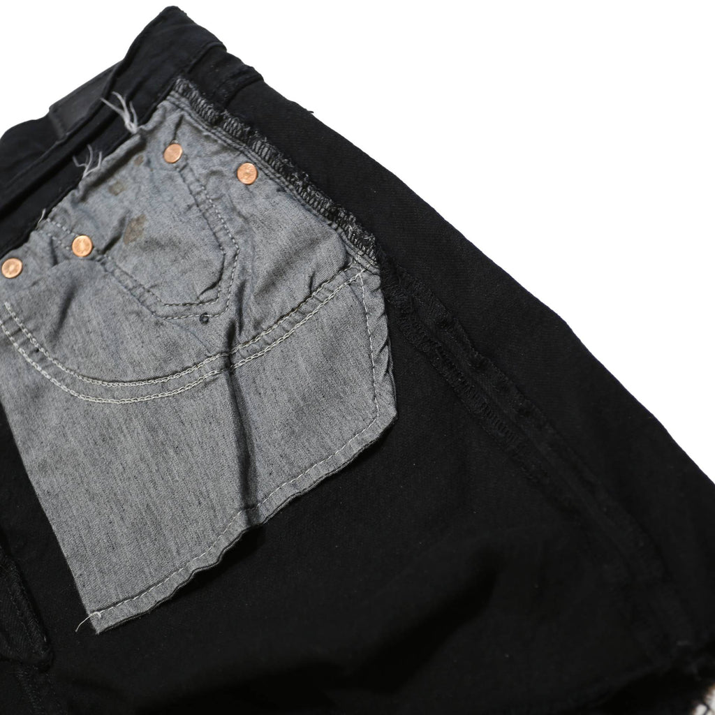 LEVI'S Womens Black Cut-Off Denim Shorts S W28 Casual Vintage Cotton Summer