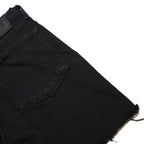 LEVI'S Womens Black Cut-Off Denim Shorts S W28 Casual Vintage Cotton Summer