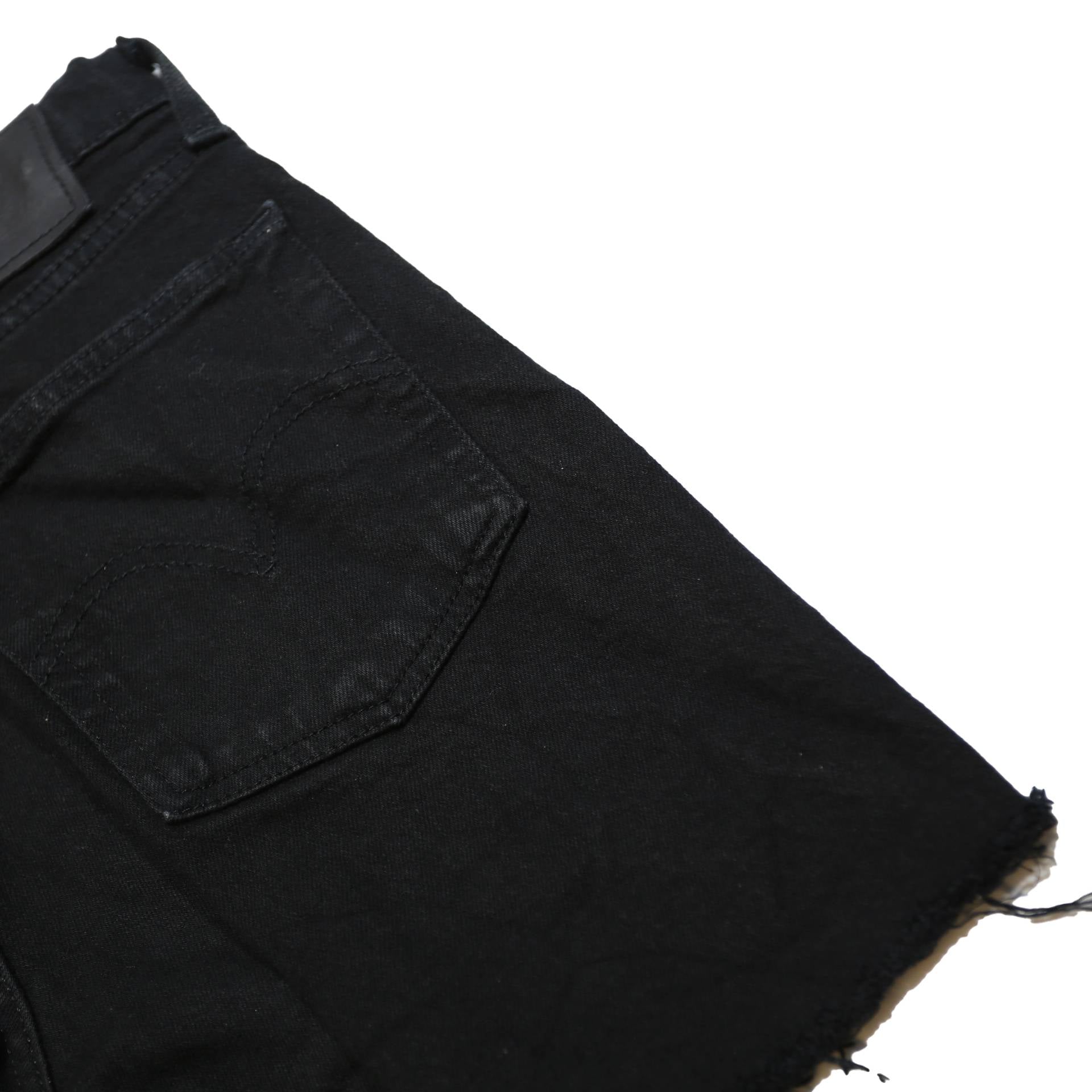 LEVI'S Womens Black Cut-Off Denim Shorts S W28 Casual Vintage Cotton Summer