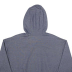 ELLESSE Womens Blue Pullover Hoodie UK 8 Cotton Blend Cropped Drawstring Hood