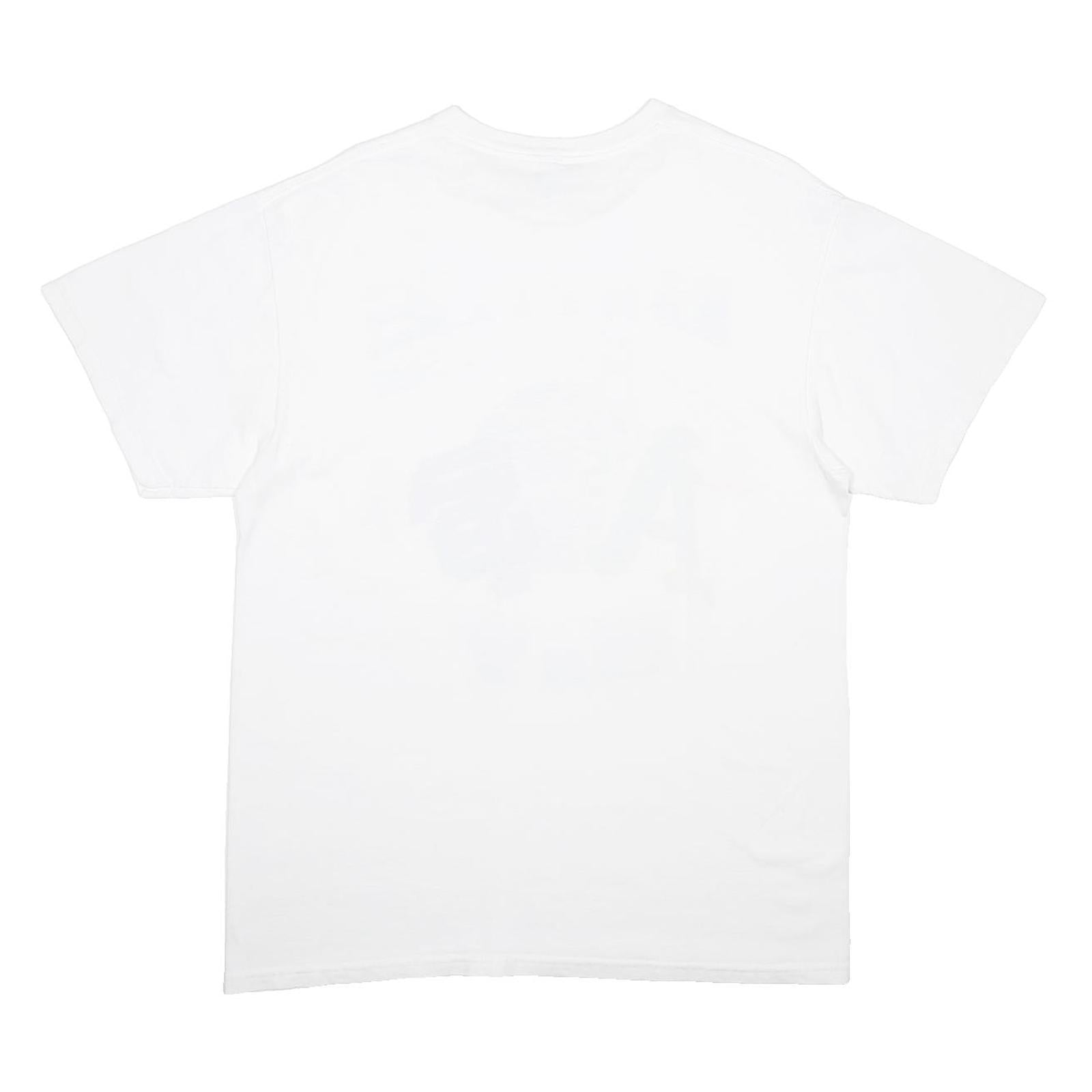 DELTA Mens White Battle Of The Bay Graphic T-Shirt L Short Sleeve Crew Neck