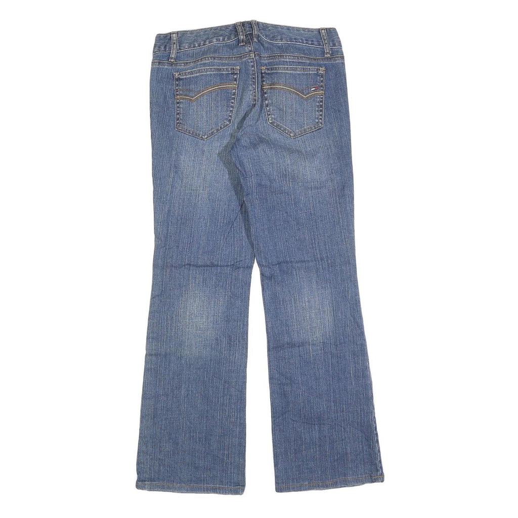 TOMMY HILFIGER Womens Blue Regular Fit Bootcut Denim Medium Wash Jeans W29 L29