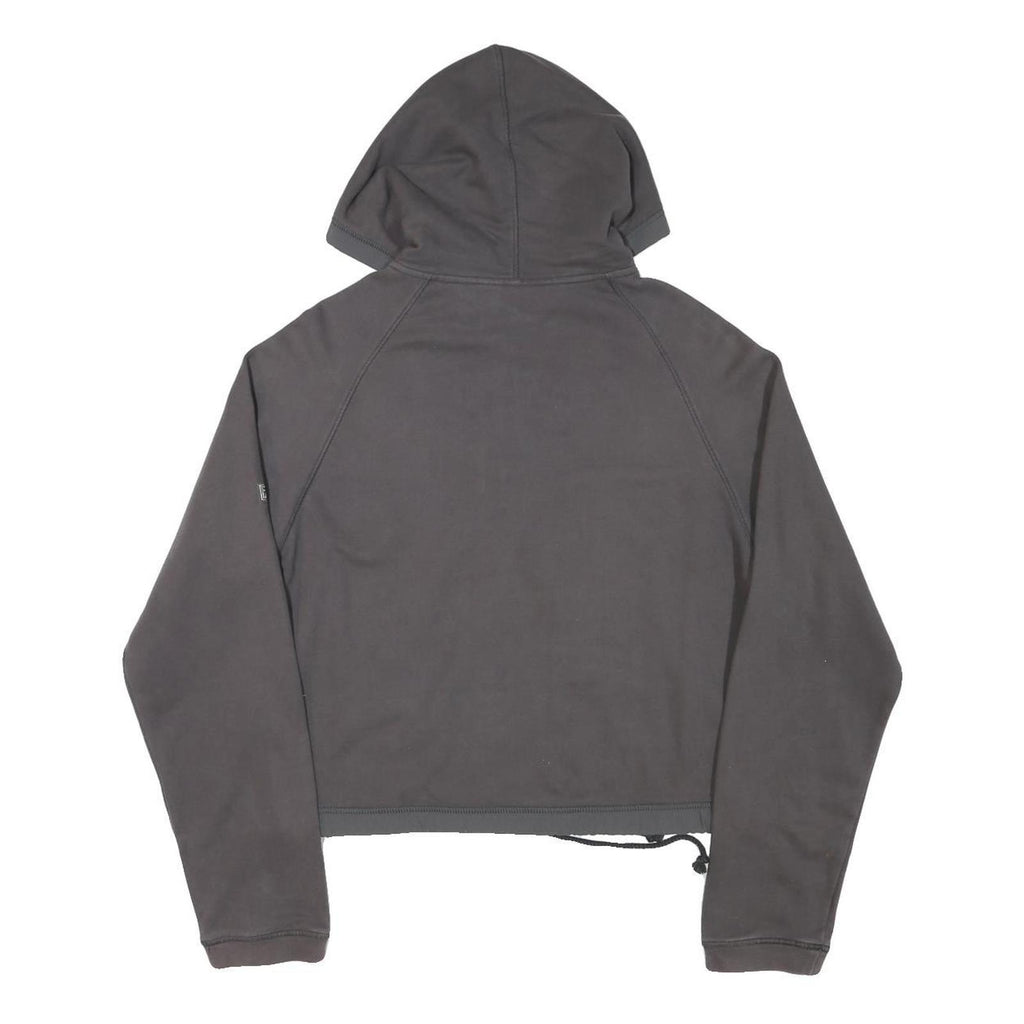 FILA Womens Grey Zip Up Hoodie M Casual Cotton Blend Drawstring Pocket