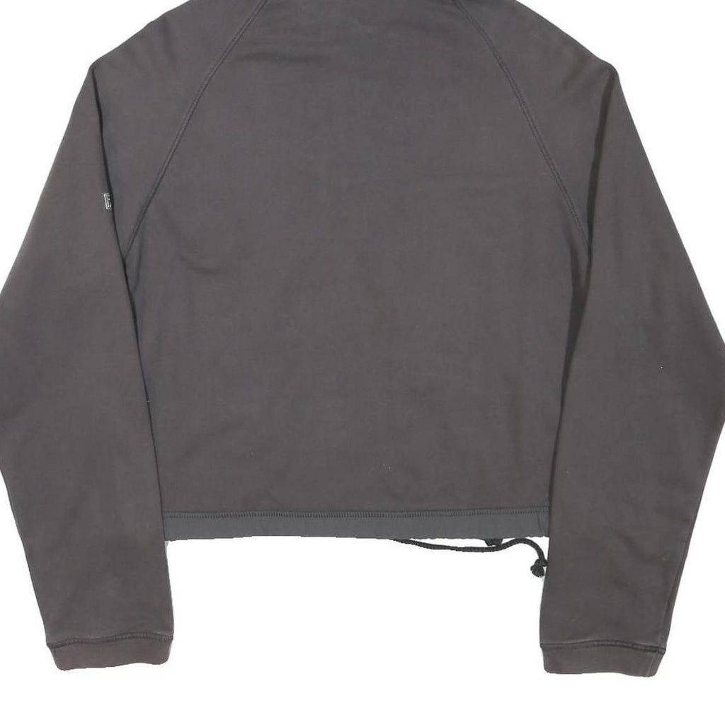 FILA Womens Grey Zip Up Hoodie M Casual Cotton Blend Drawstring Pocket