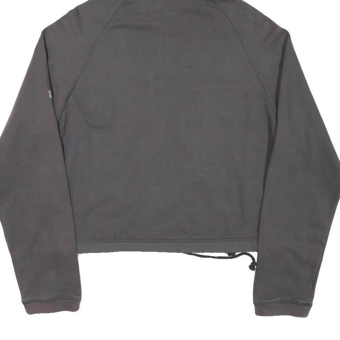 FILA Womens Grey Zip Up Hoodie M Casual Cotton Blend Drawstring Pocket