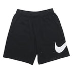 NIKE Mens Black Sports Cotton Blend Casual Shorts S W27 Elastic Waist