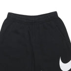 NIKE Mens Black Sports Cotton Blend Casual Shorts S W27 Elastic Waist
