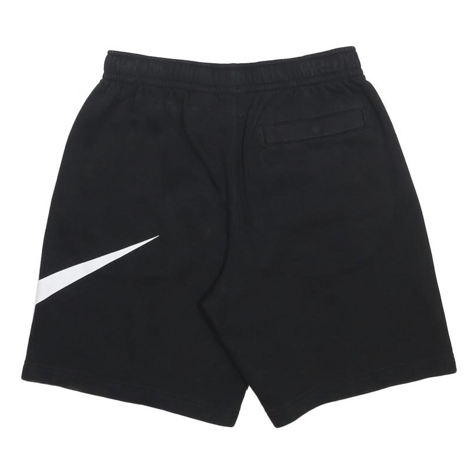 NIKE Mens Black Sports Cotton Blend Casual Shorts S W27 Elastic Waist