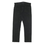 CALVIN KLEIN JEANS Mens Cotton Blend Black Slim Straight Trousers W31 L27 Casual