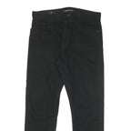 CALVIN KLEIN JEANS Mens Cotton Blend Black Slim Straight Trousers W31 L27 Casual
