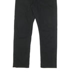 CALVIN KLEIN JEANS Mens Cotton Blend Black Slim Straight Trousers W31 L27 Casual