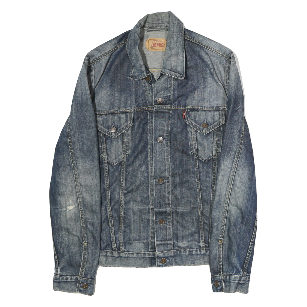 LEVI'S Mens Blue Denim Button Cotton Jacket L Classic Casual Workwear