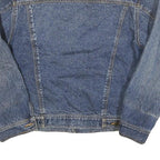 RENO Mens Blue Denim Jacket M Cotton Blend Button Classic Casual