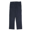 DICKIES Mens Polyester Blend Navy Regular Fit Straight Leg Trousers W32 L32