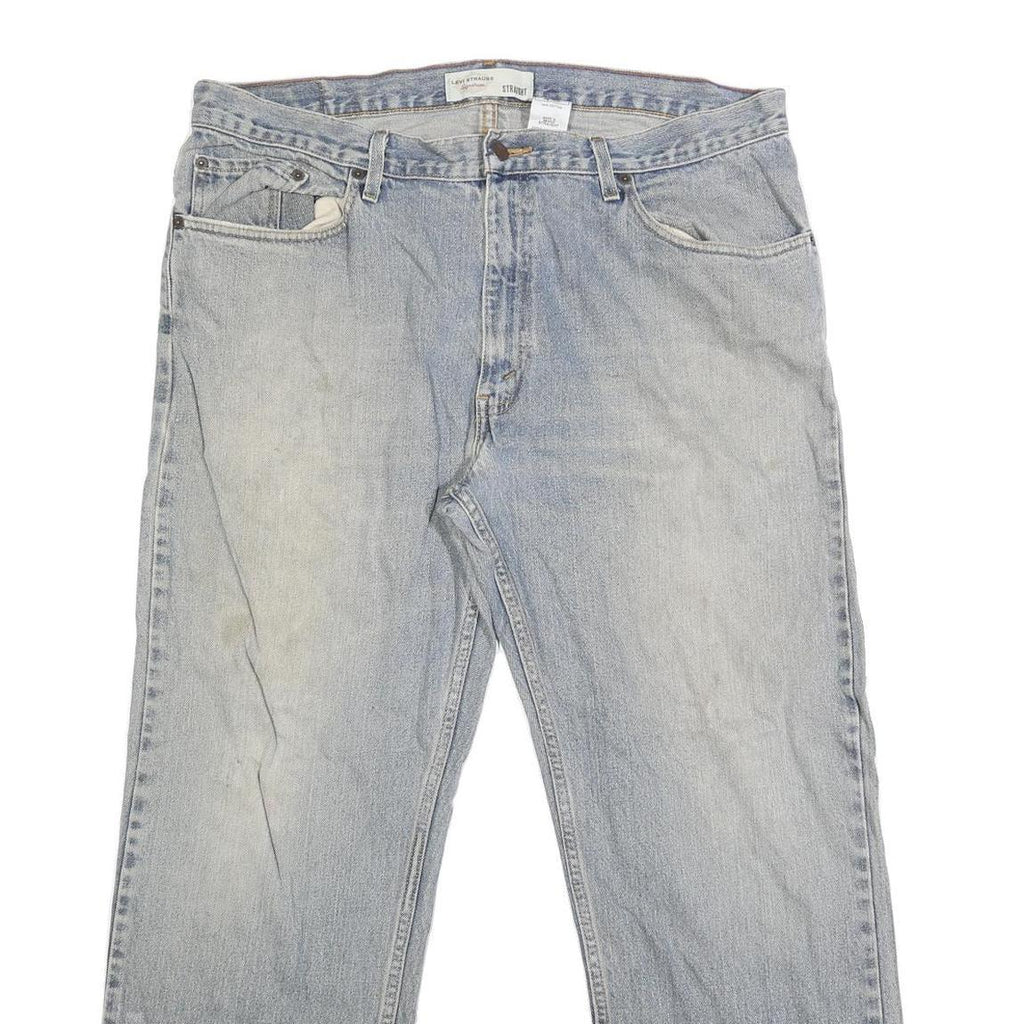 LEVI'S Mens Jeans Blue Regular Straight Denim Medium W38 L30 Classic Zip Closure