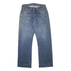 LEVI'S 501 Mens Jeans Blue Regular Straight Denim Medium W32 L28 Classic Button