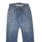 LEVI'S 501 Mens Jeans Blue Regular Straight Denim Medium W32 L28 Classic Button