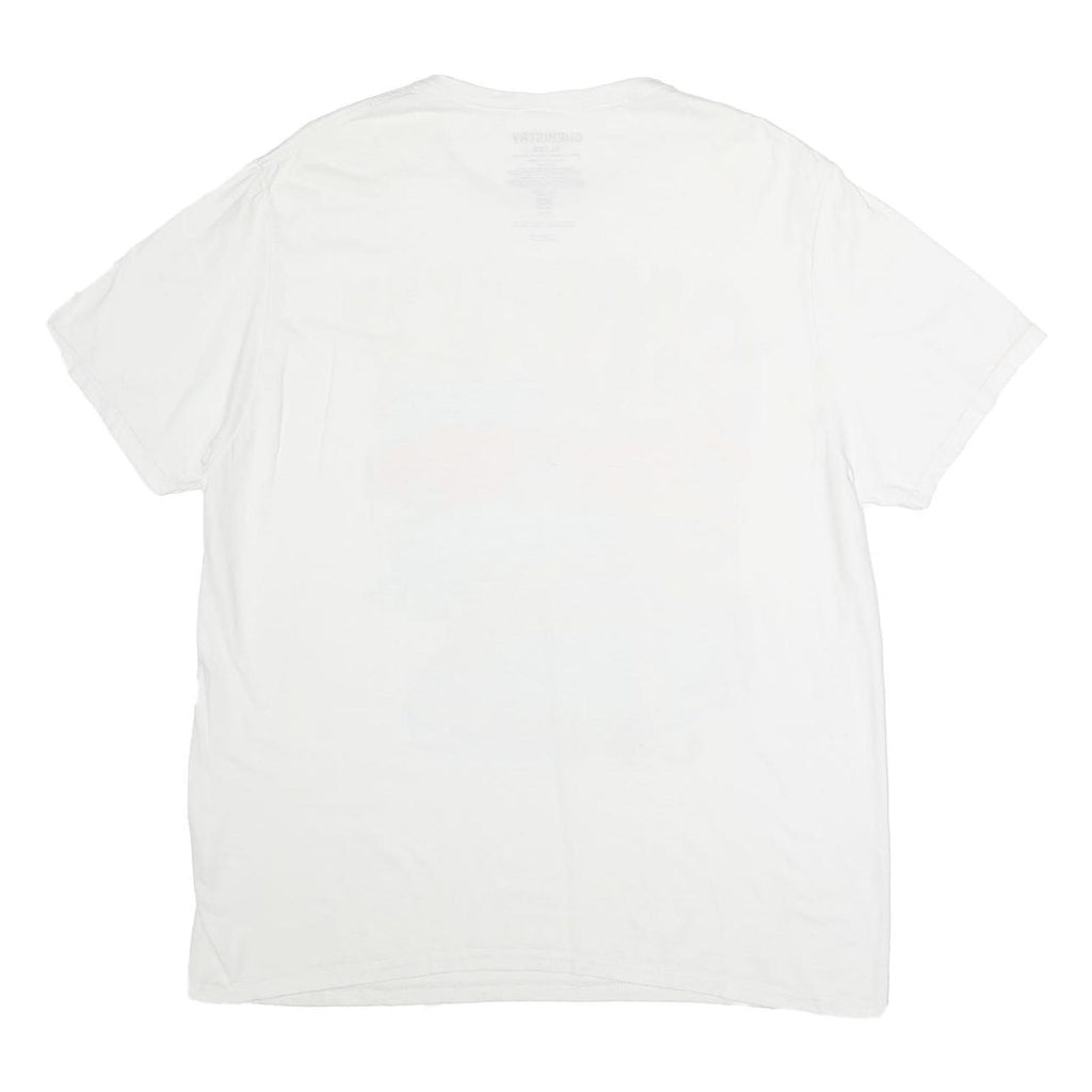 CHEMISTRY Mens White Chevy Classics Corvette Graphic T-Shirt XL Short Sleeve