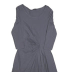 PHASE EIGHT Womens Grey Dress Polyester Blend Midi 3/4 Sleeve UK 14 Elegant