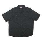 WRANGLER Mens Black Shirt XL Cotton Blend Casual Button-Up Workwear