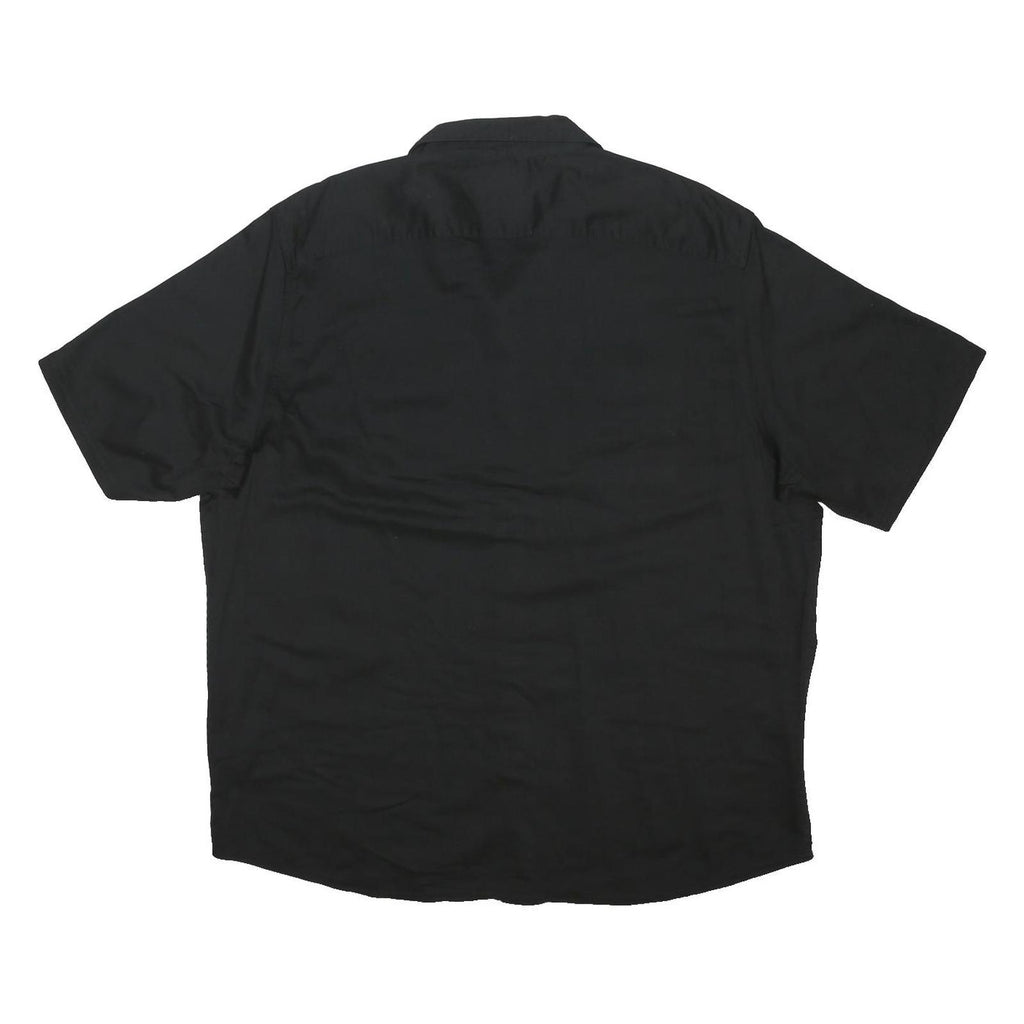 WRANGLER Mens Black Shirt XL Cotton Blend Casual Button-Up Workwear