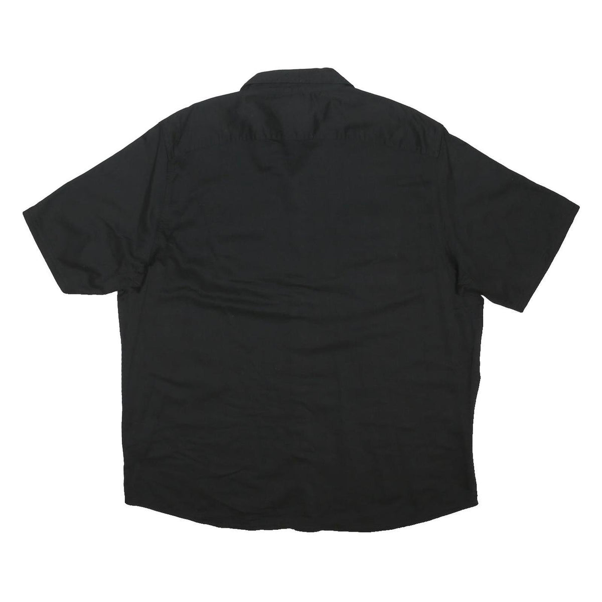 WRANGLER Mens Black Shirt XL Cotton Blend Casual Button-Up Workwear
