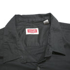 WRANGLER Mens Black Shirt XL Cotton Blend Casual Button-Up Workwear