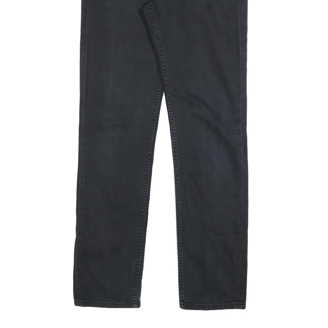 LEVI'S 511 Slim Mens Jeans Black Slim Skinny Denim Medium W31 L32 Zip Cotton