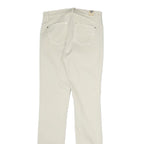 TWIN SET Womens Cotton Blend Cream Slim Skinny Trousers W26 L29 Stylish Comfort