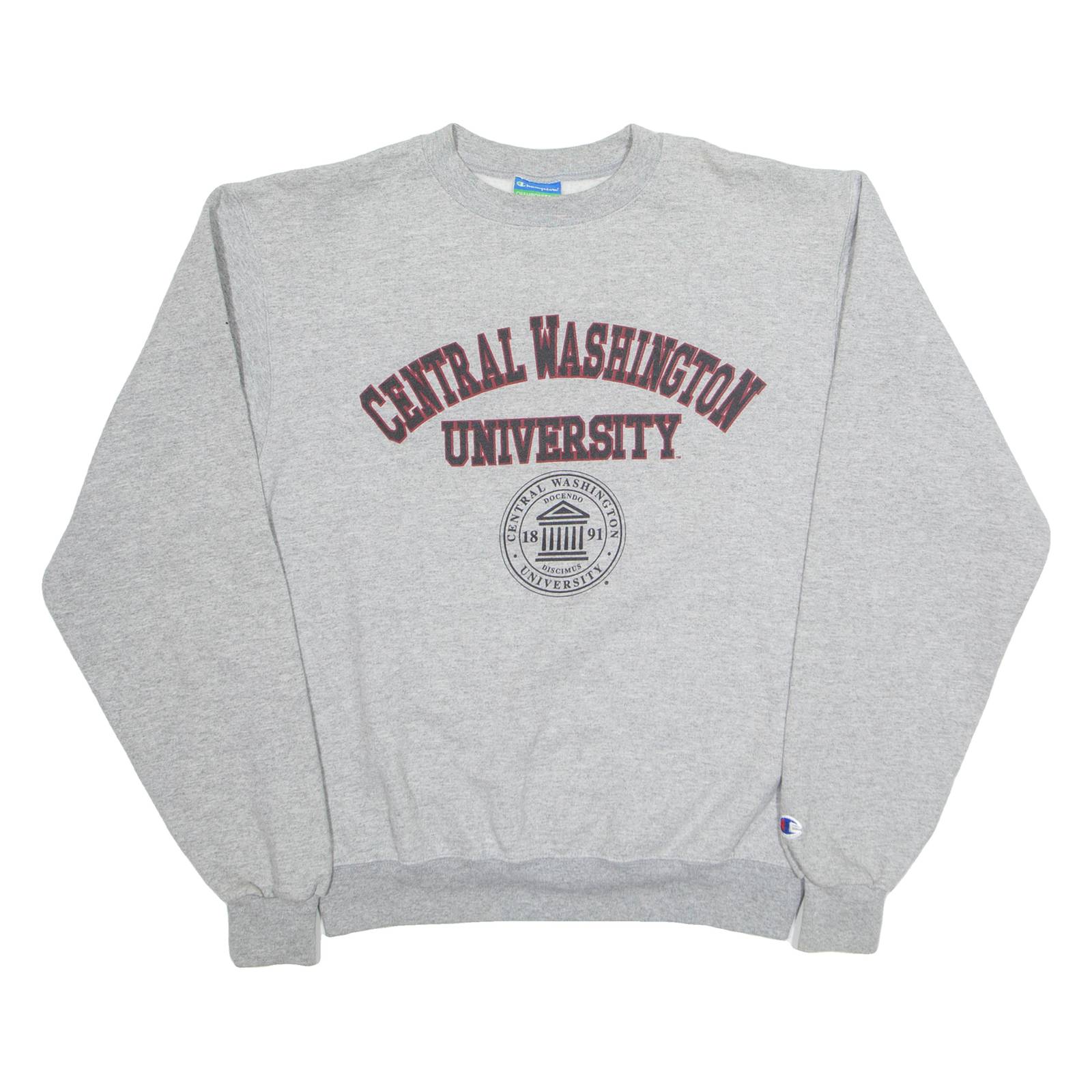 CHAMPION Washington State University Mens Sweatshirt Grey USA S