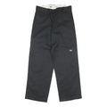 DICKIES Mens Cotton Blend Black Regular Straight Trousers W32 L30 Workwear