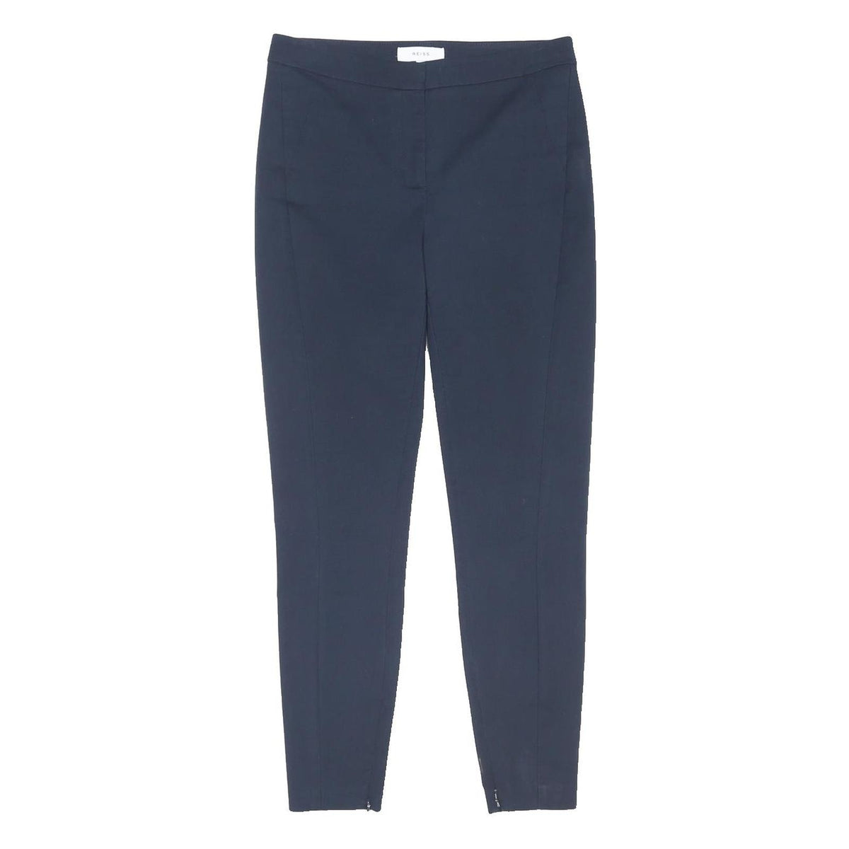 REISS Womens Polyester Blend Navy Slim Tapered Trousers W30 L28 Workwear