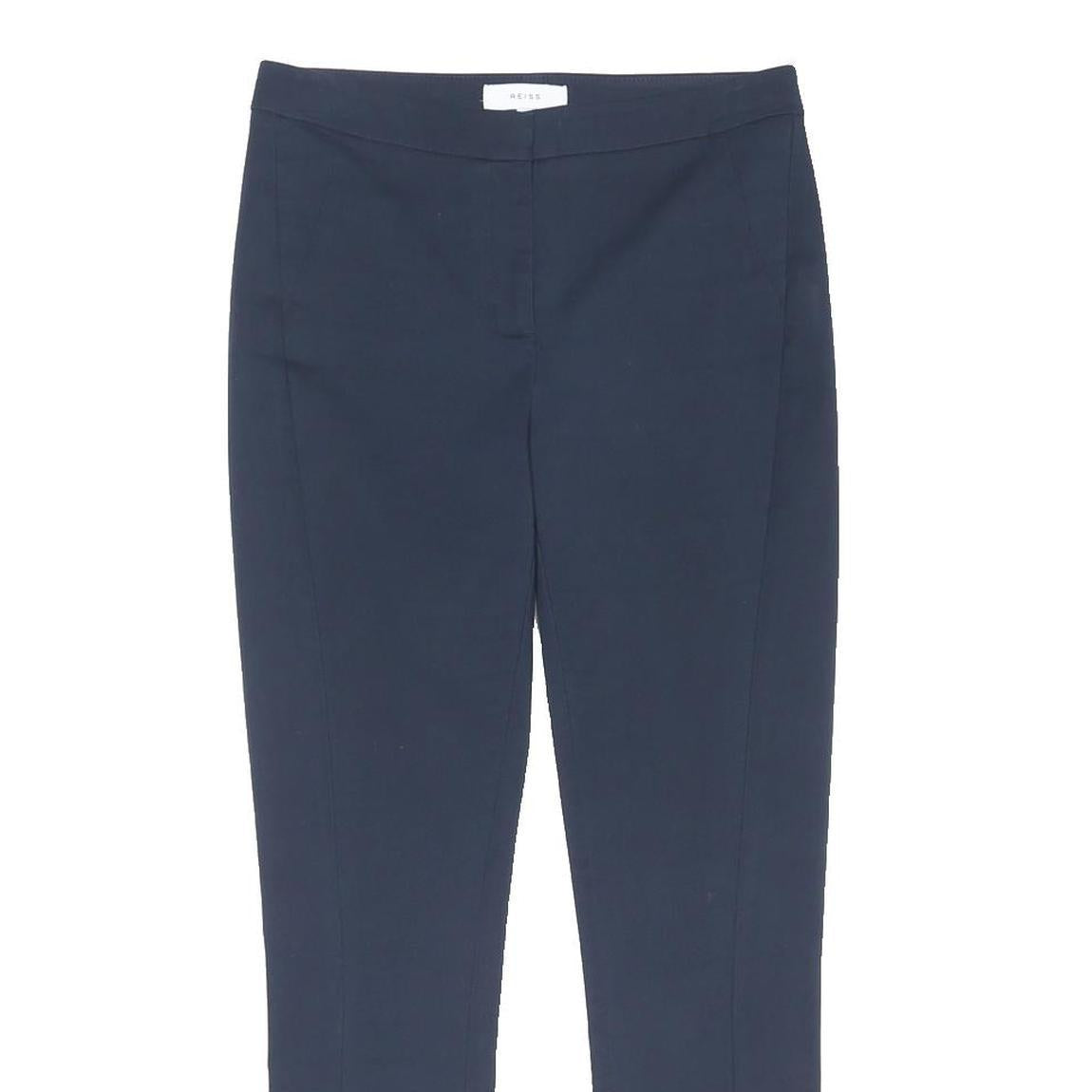 REISS Womens Polyester Blend Navy Slim Tapered Trousers W30 L28 Workwear