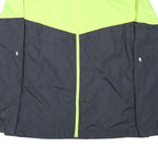 STARTER Mens Yellow & Grey Colourblock Zip Jacket L Polyester Blend Casual