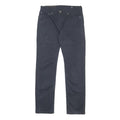 LEVI'S Mens Slim Navy Blue Cotton Blend Trousers W28 L30 Zip Closure