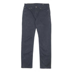 LEVI'S Mens Slim Navy Blue Cotton Blend Trousers W28 L30 Zip Closure