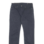 LEVI'S Mens Slim Navy Blue Cotton Blend Trousers W28 L30 Zip Closure