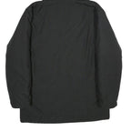 CARHARTT Mens Black Hooded Cotton Blend Jacket XL Zip Plain Workwear Casual