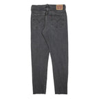 LEVI'S 501 Womens Jeans Black Regular Straight Denim Raw W28 L27 Button Fly
