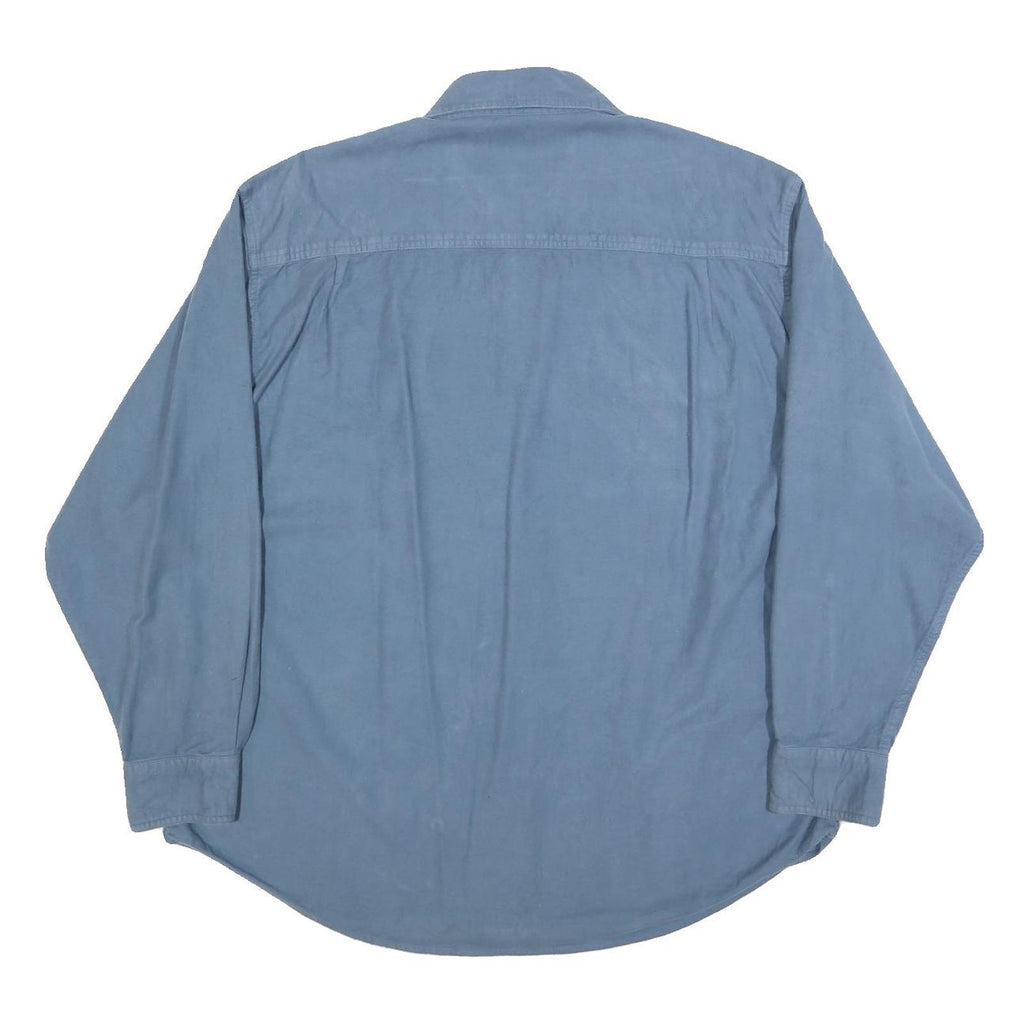 LEVI'S Mens Blue Polyester Shirt XL Casual Button Pocket Long Sleeve